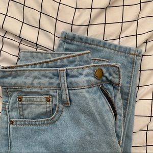 Ripped Light Blue Boyfriend Jeans